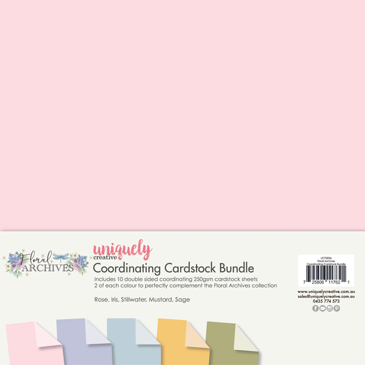 Uniquely Creative - Floral Archives - Coordinating Cardstock Bundle