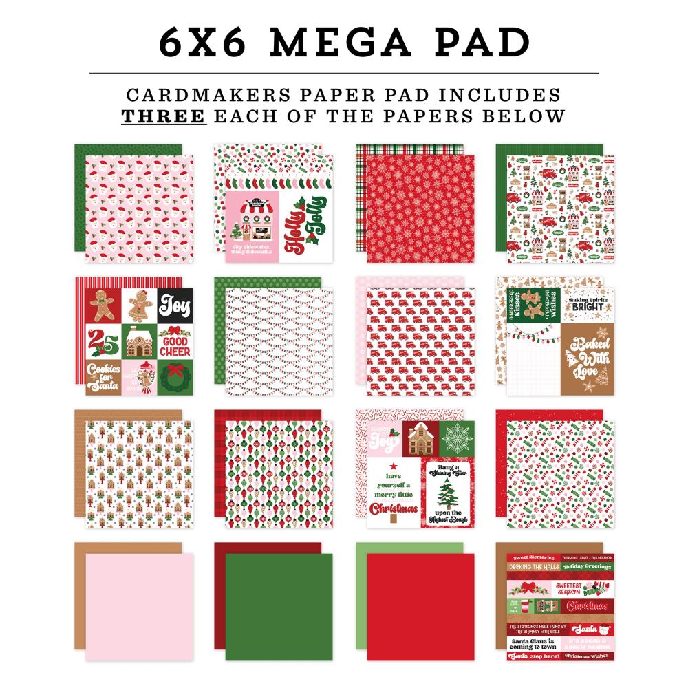 Echo Park - Santa's Christmas Delivery - 6x6 Cardmakers Mega Paper Pad
