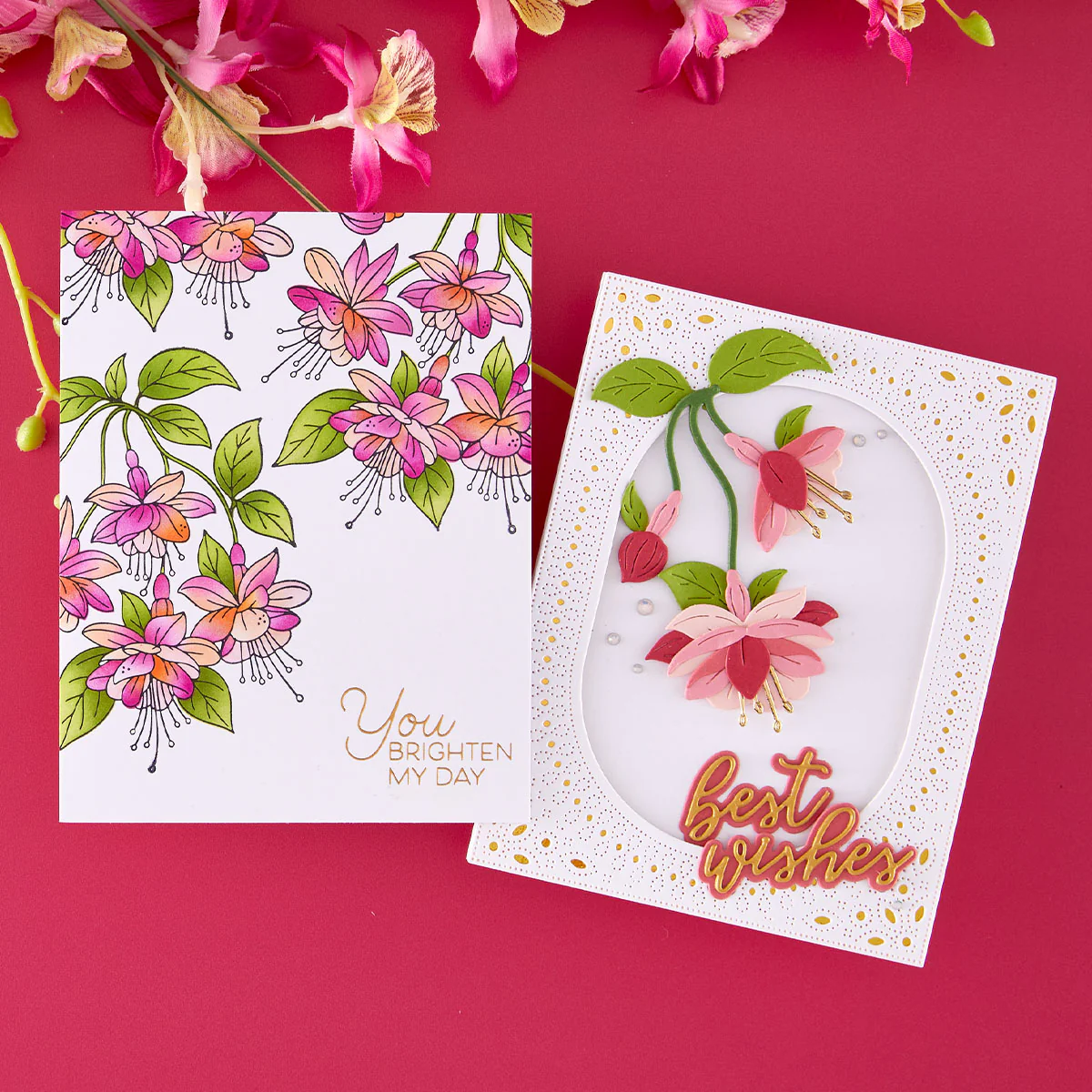 Spellbinders - Layered Magical Fuchsia Stencil Set