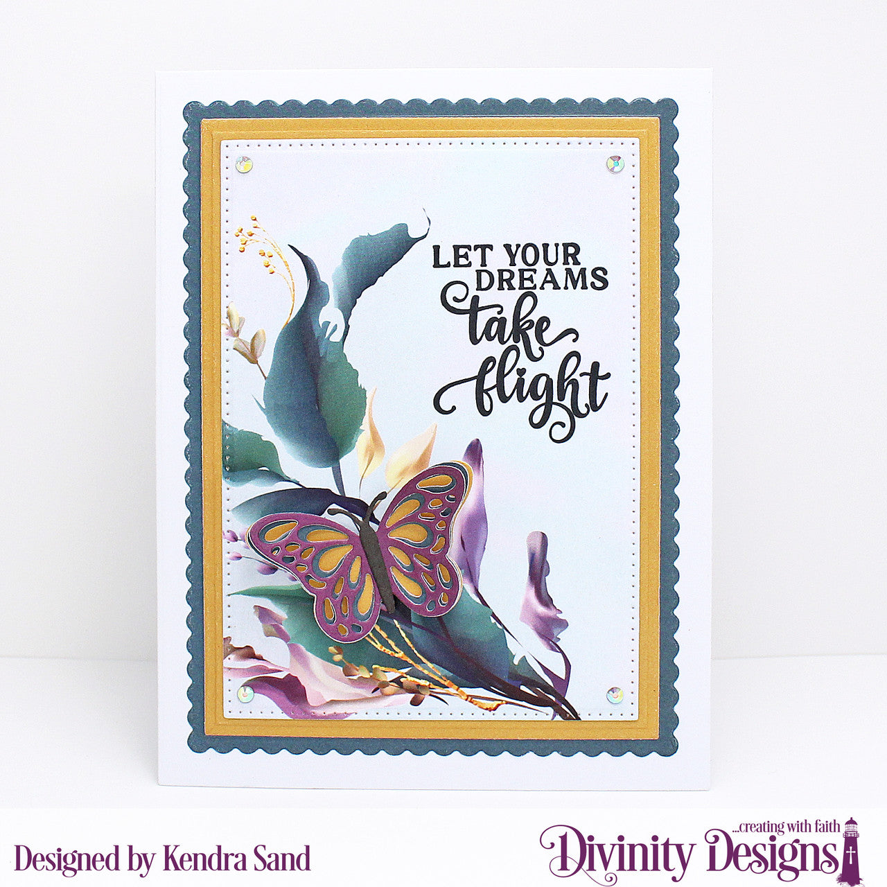 Divinity Designs - A2 Card Fronts - Watercolor Wildflowers
