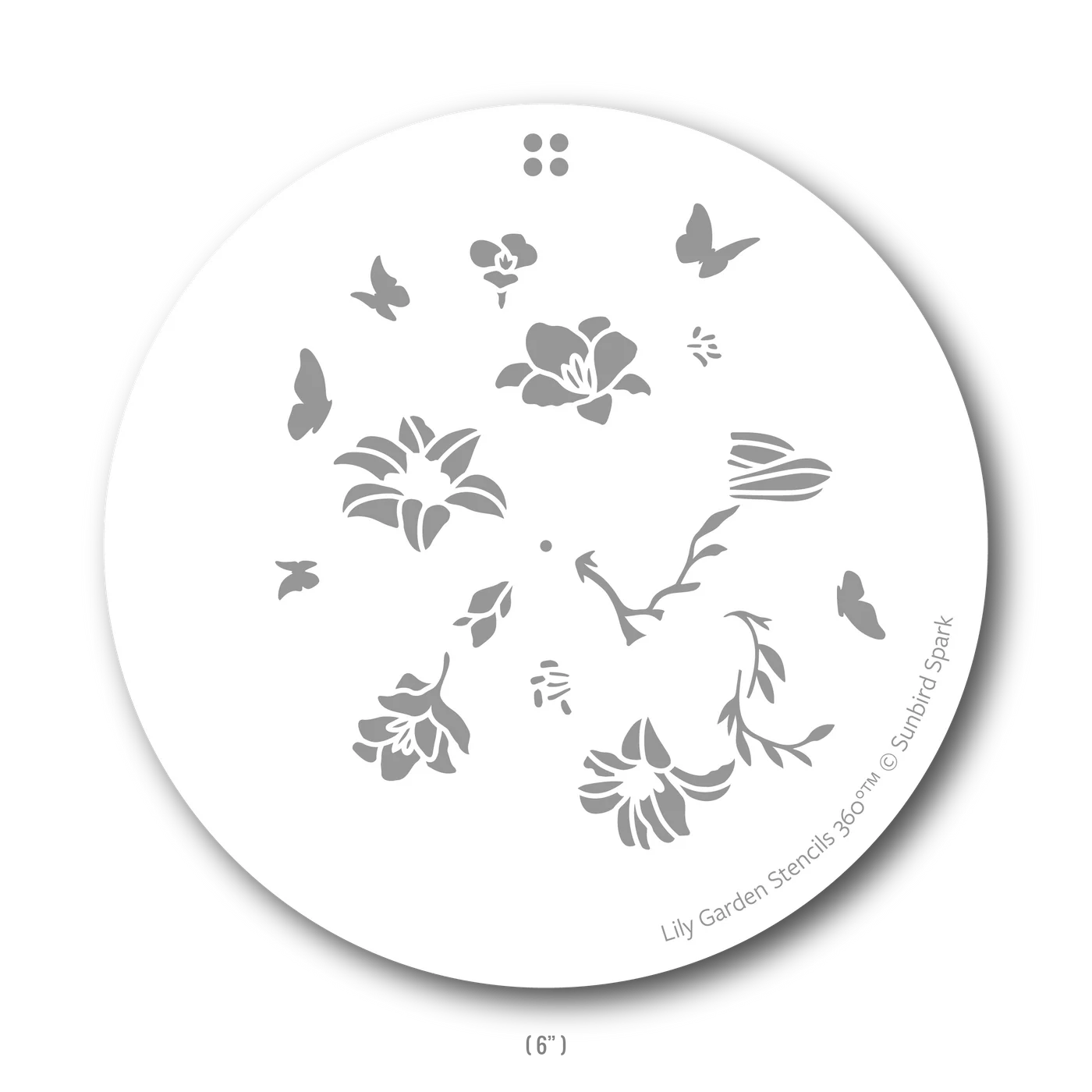 Sunbird Spark - Stencils 360 - Lily Garden Stencil
