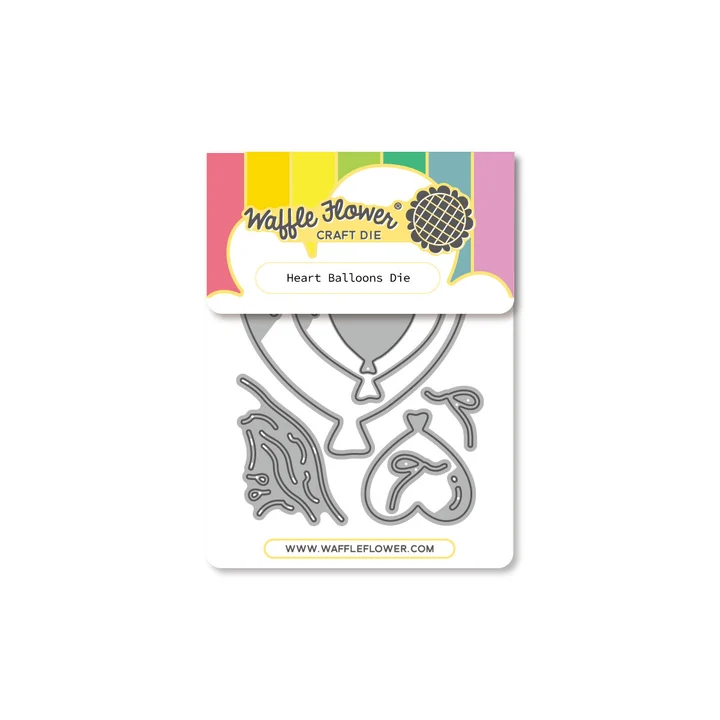 Waffle Flower - Heart Balloons Die Set