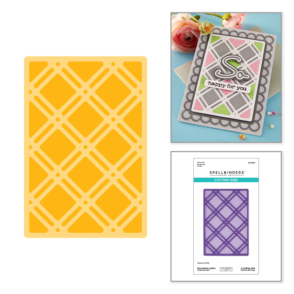 Spellbinders - Decorative Lattice Die Set