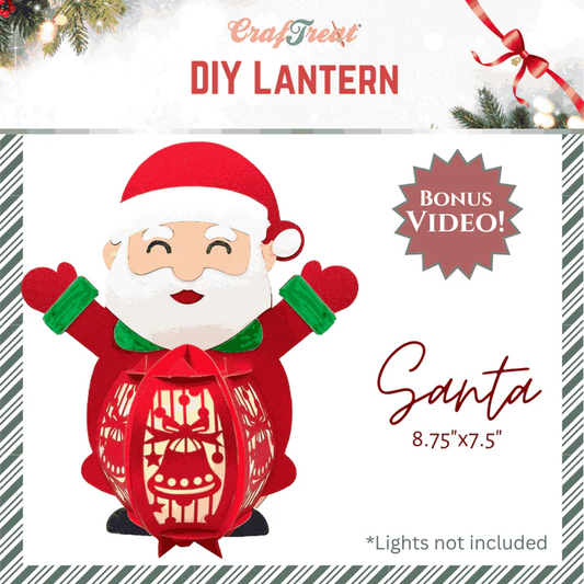 CrafTreat - DIY Paper Lantern - Santa