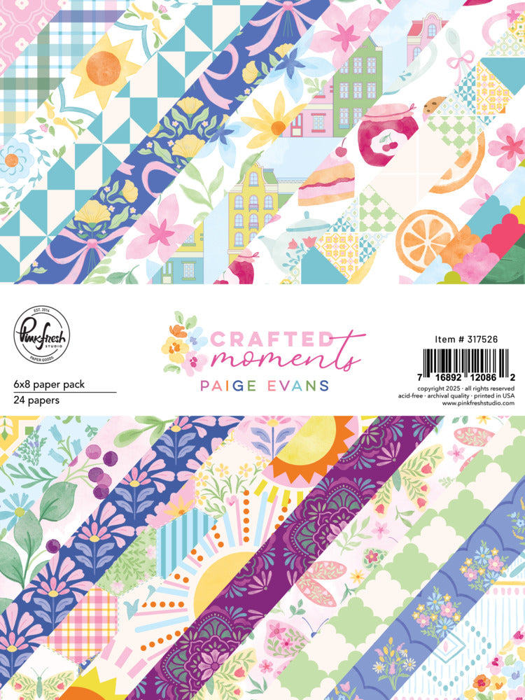 Pinkfresh - Crafted Moments - 6x8 Paper Pad by Paige Evans