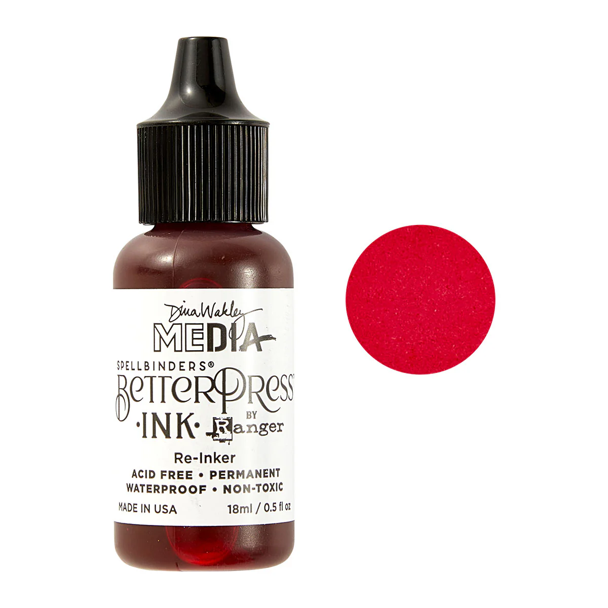 Spellbinders - BetterPress Re-inker - Ruby by Dina Wakley