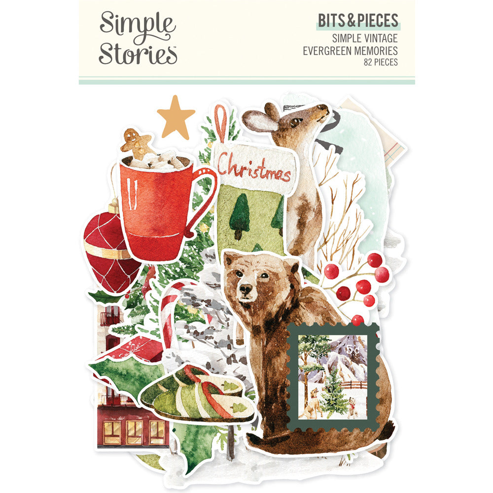 Simple Stories - Simple Vintage Evergreen Memories - Bits & Pieces