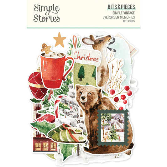Simple Stories - Simple Vintage Evergreen Memories - Bits & Pieces
