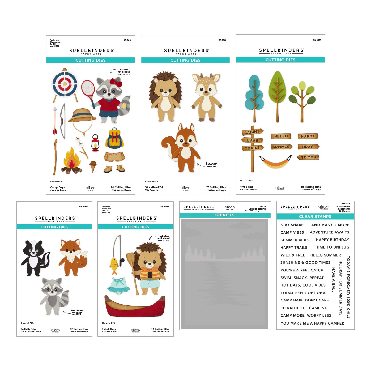 Spellbinders - Summer Camp - I Want It All Bundle