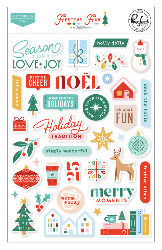 Pinkfresh - Festive Fun - Puffy Stickers