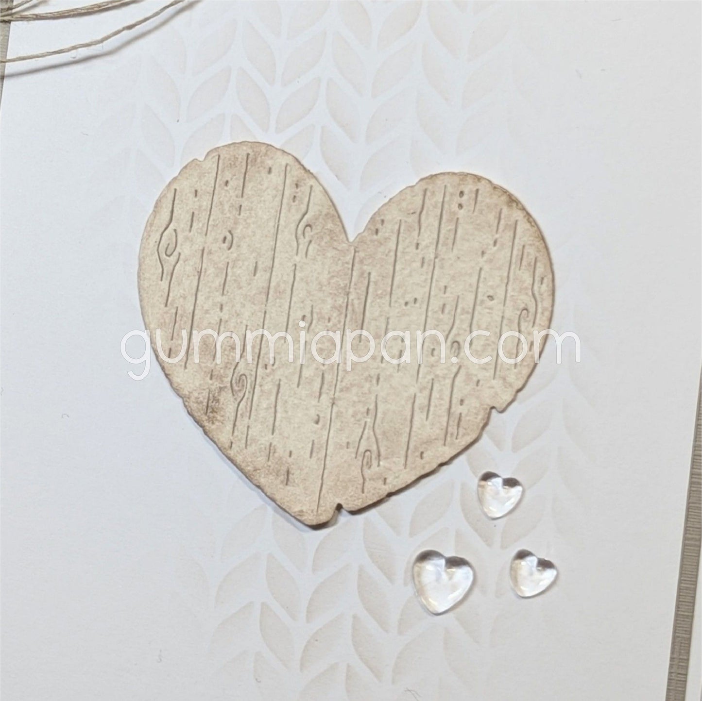 Gummiapan - Wooden Heart Die