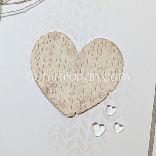 Gummiapan - Wooden Heart Die