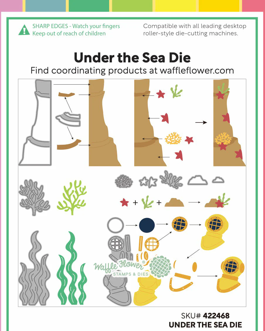 Waffle Flower - Under the Sea Die Set