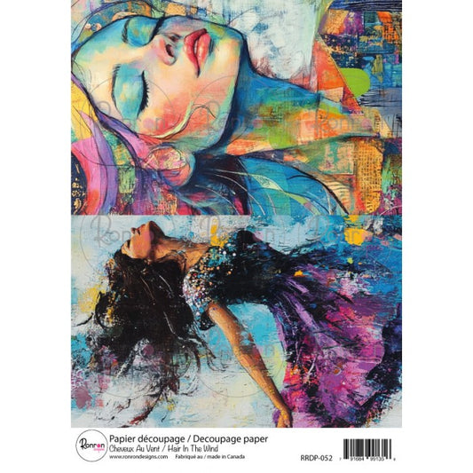 RonRon Designs - Rice Paper - Hair In The Wind