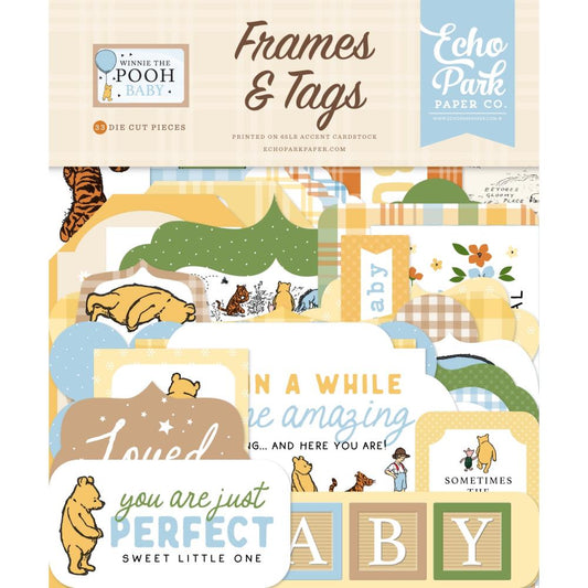 Echo Park - Winnie the Pooh Baby - Frames & Tags Ephemera
