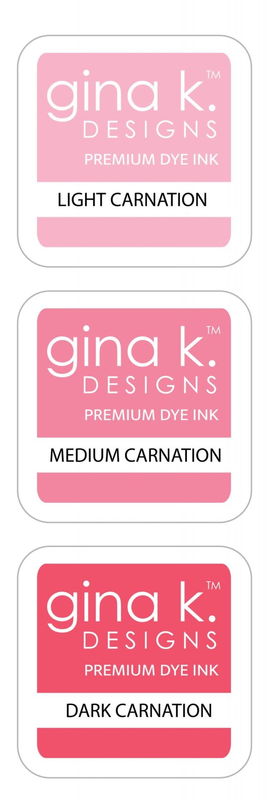 Gina K. - Carnation Ink Cube Set