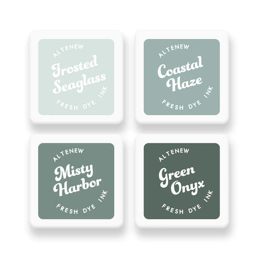 Altenew - Fresh Dye Ink Mini Cube Set - Coastal Mist