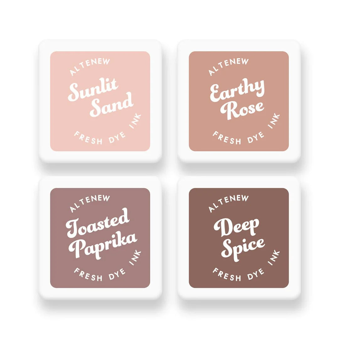 Altenew - Fresh Dye Ink Mini Cube Set - Earthy Embrace