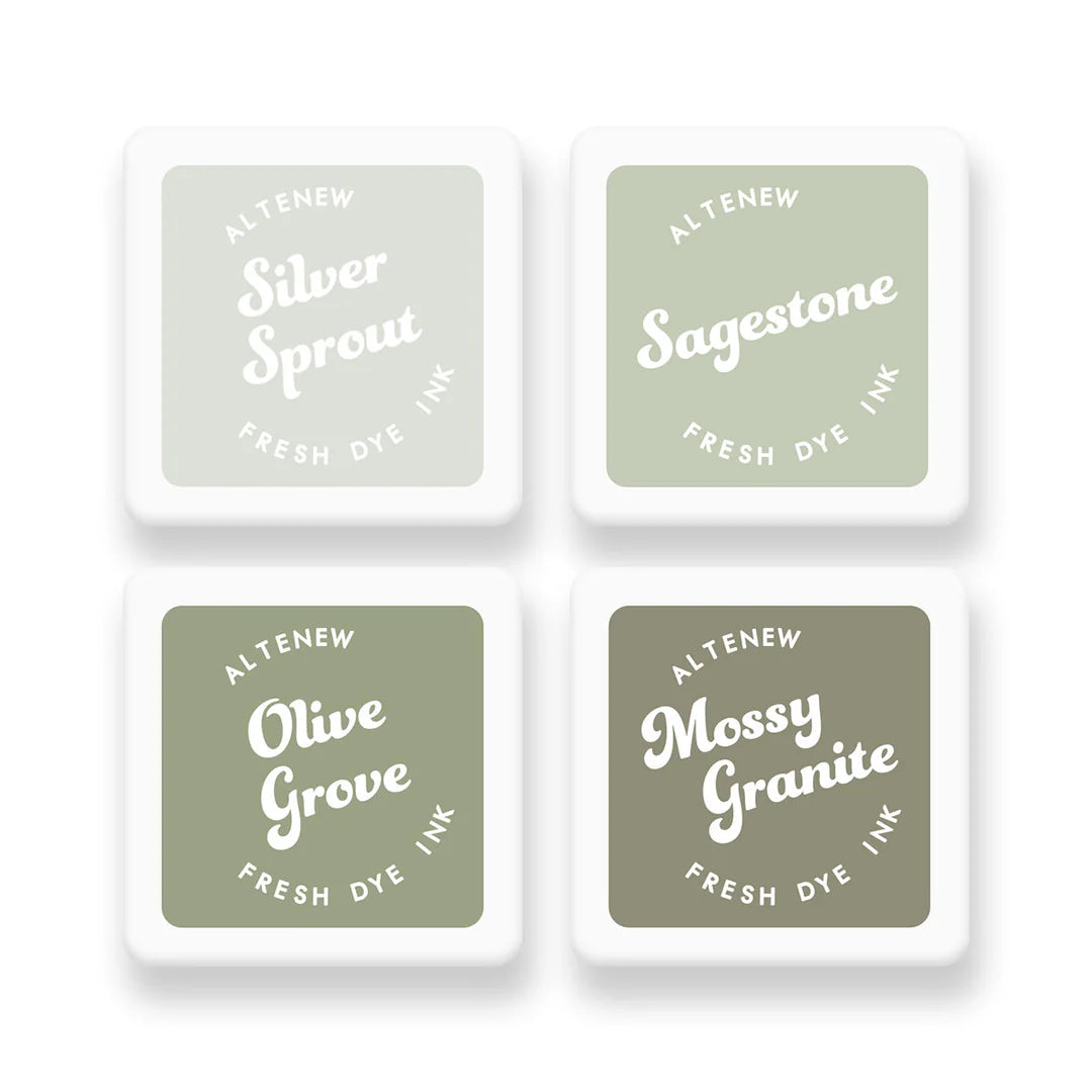 Altenew - Fresh Dye Ink Mini Cube Set - Sage Garden