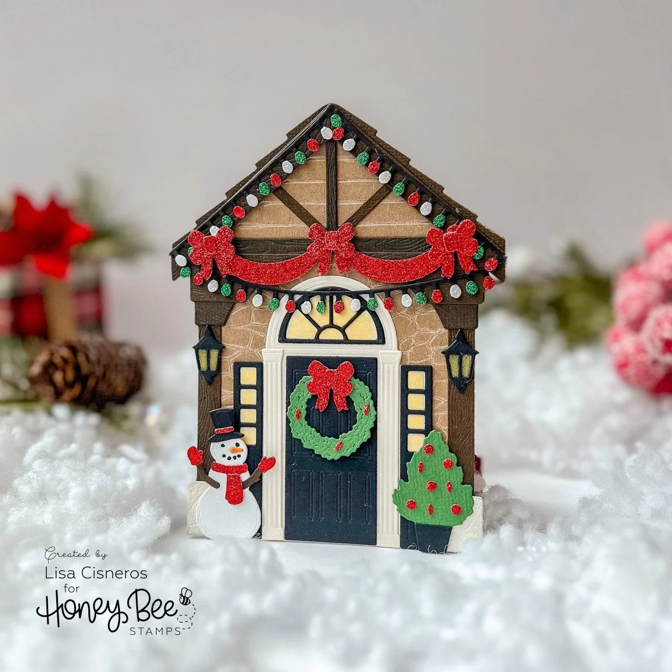 Honey Bee - Lovely Layers: Front Porch Holiday Add-On Die Set