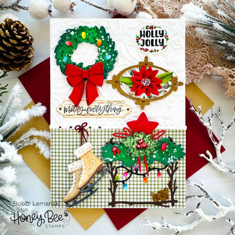 Honey Bee - Lovely Layers: Gallery Wall Holiday Add-On Die Set