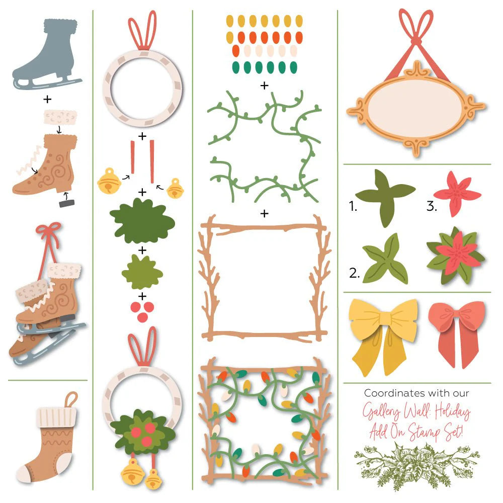 Honey Bee - Lovely Layers: Gallery Wall Holiday Add-On Die Set