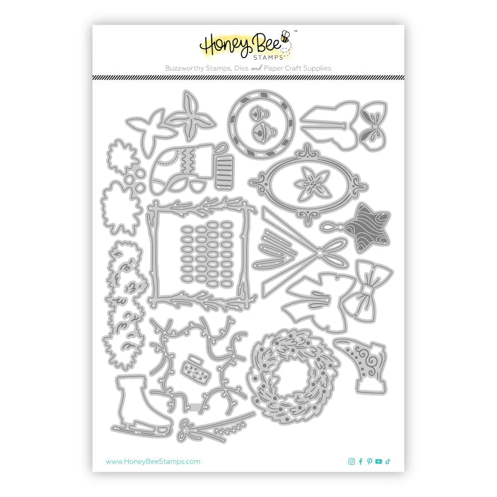 Honey Bee - Lovely Layers: Gallery Wall Holiday Add-On Die Set