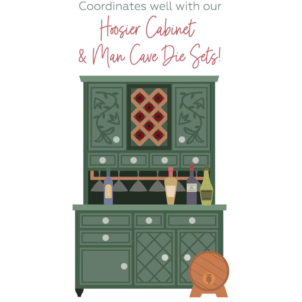 Honey Bee - Lovely Layers: Hoosier Cabinet - Wet Bar Die Set