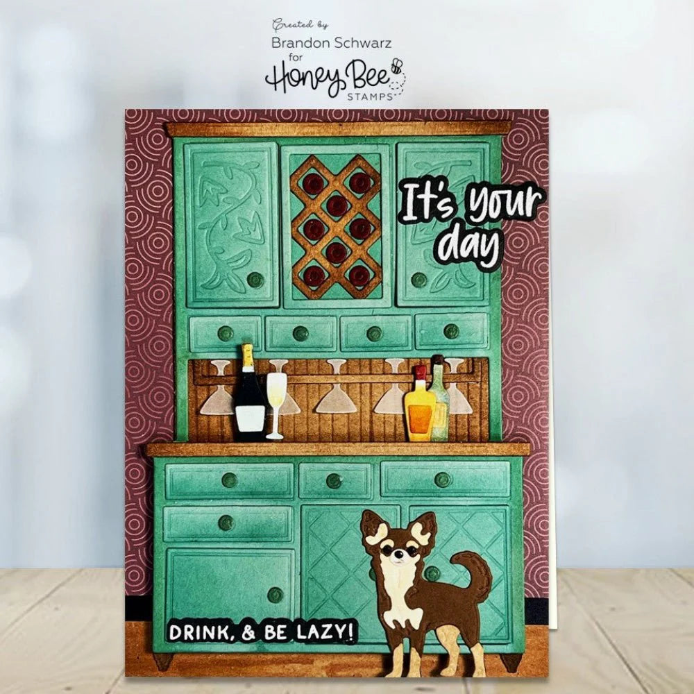 Honey Bee - Lovely Layers: Hoosier Cabinet - Wet Bar Die Set
