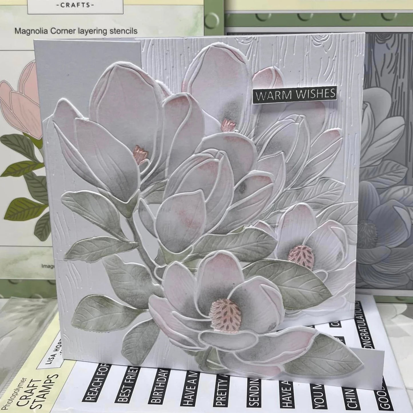 Lisa Horton - Magnolia Corner Layering Stencil Set