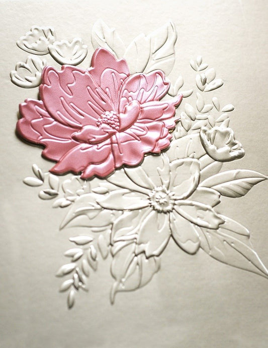 Open Studio - Breezy Bouquet Embossing Folder & Die Bundle