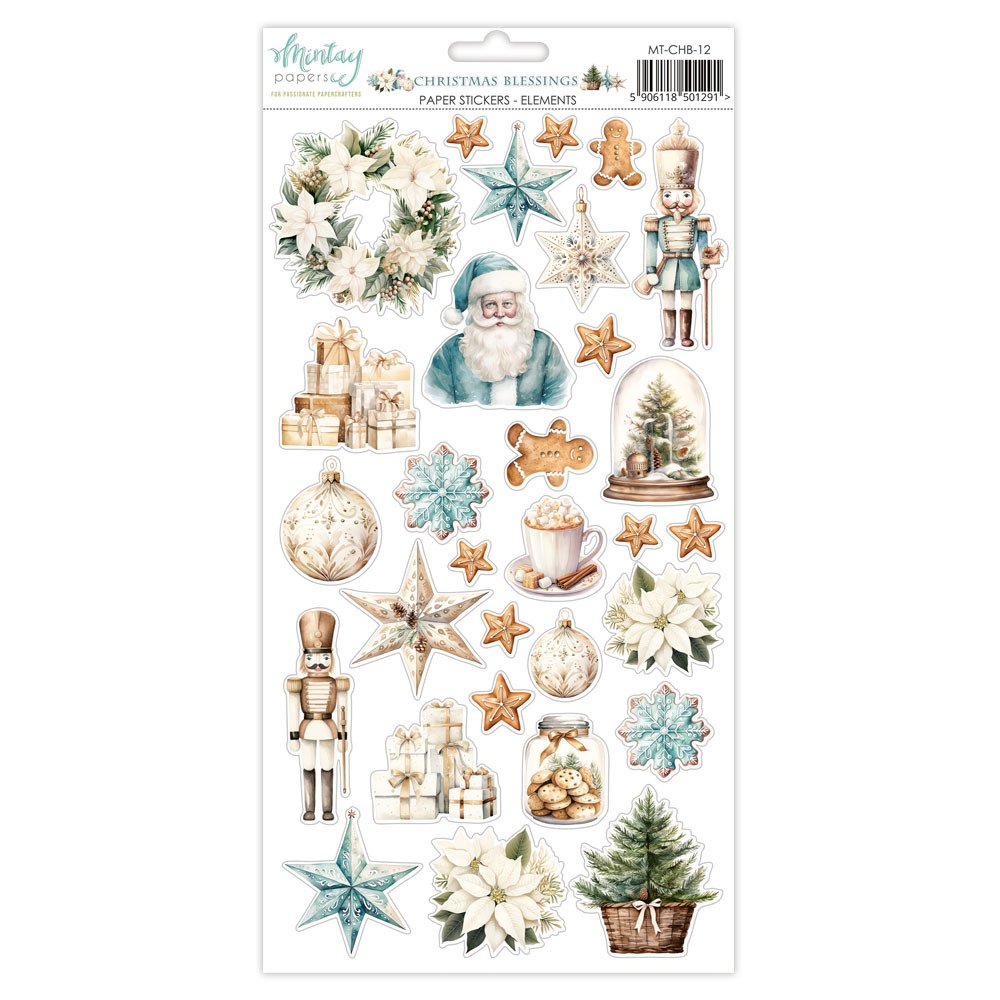 Mintay - Christmas Blessings - Cardstock Stickers: Elements