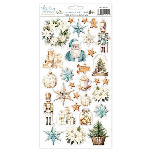 Mintay - Christmas Blessings - Cardstock Stickers: Elements