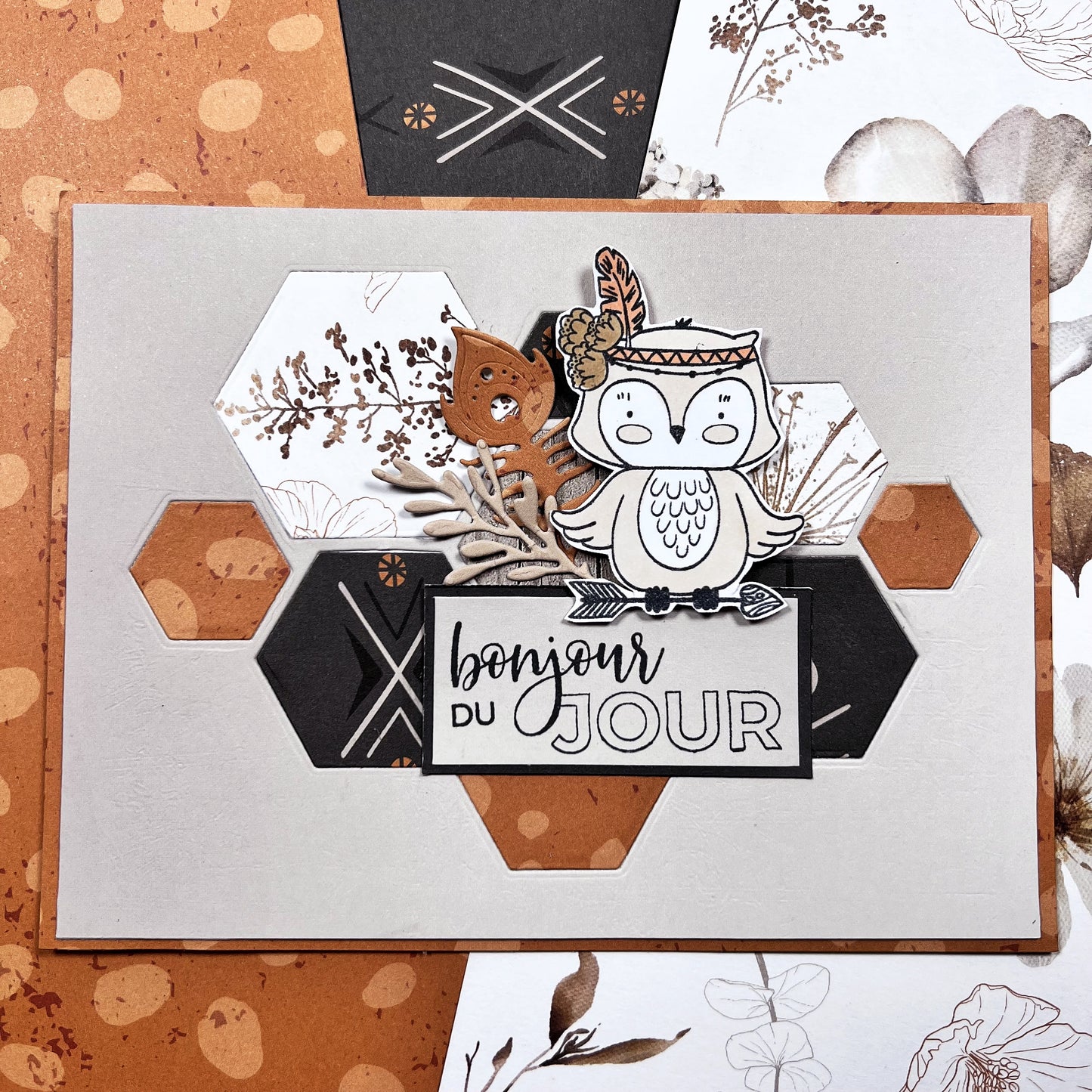 Les Ateliers de Karine - Nude & Wild - Hexagons Die Set
