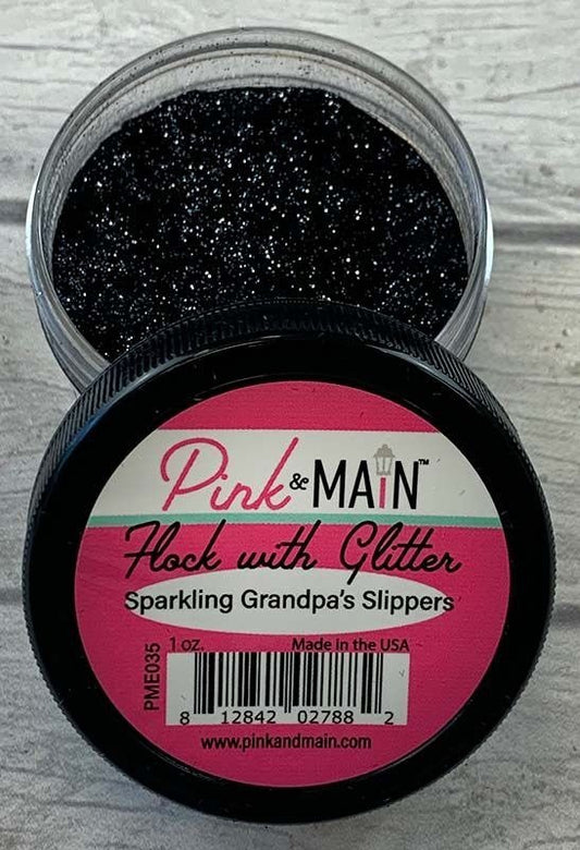 Pink & Main - Flock - Sparkling Grandpa's Slippers