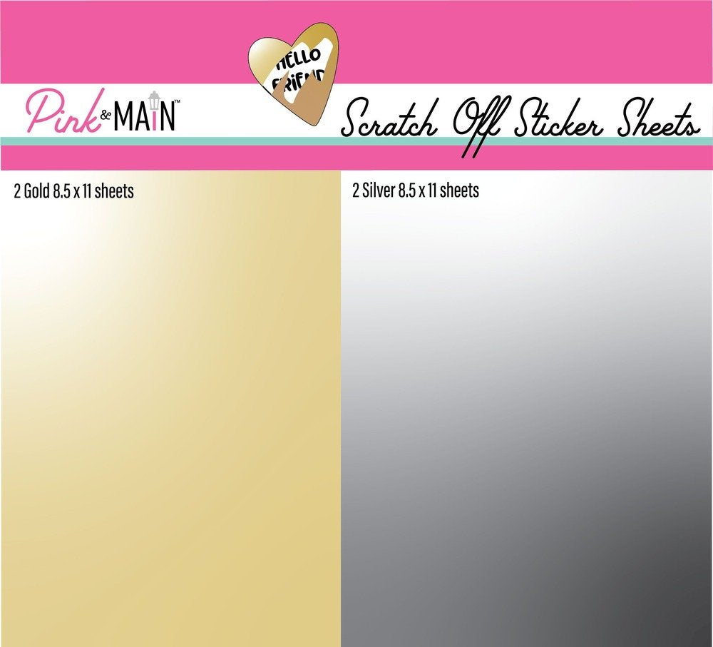 Pink & Main - Scratch Off Stickers - Sheets