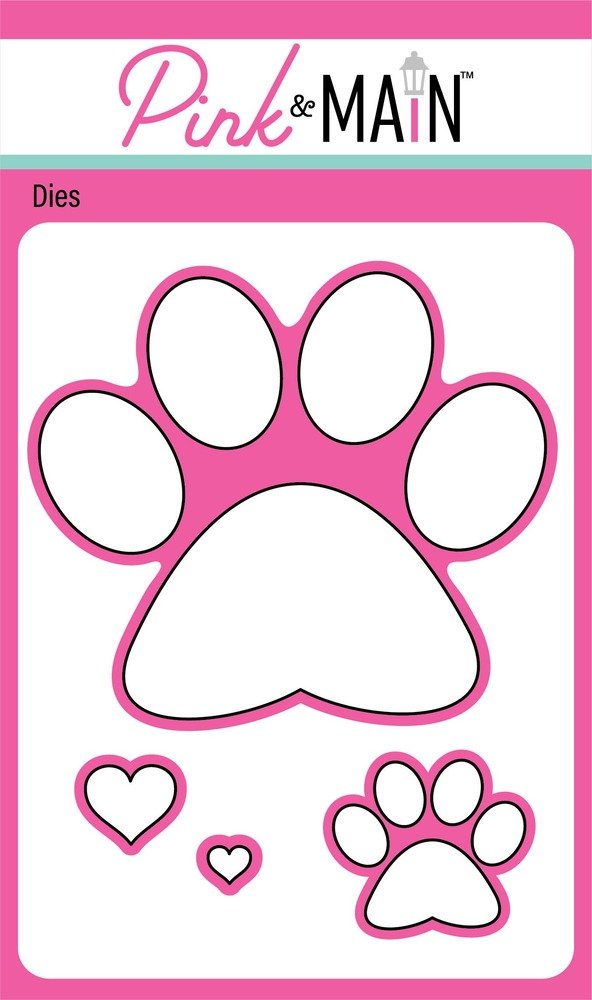 Pink & Main - Paw Prints Die Set