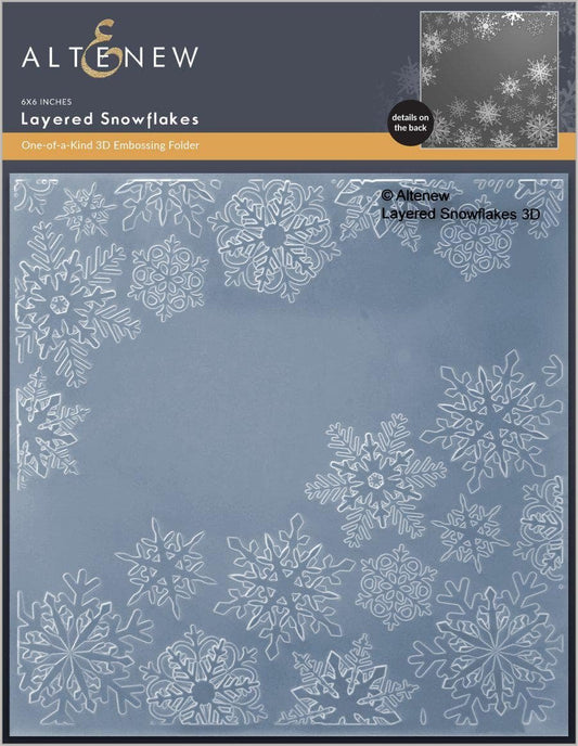 Altenew - 3D Embossing Folder - Layered Snowflakes