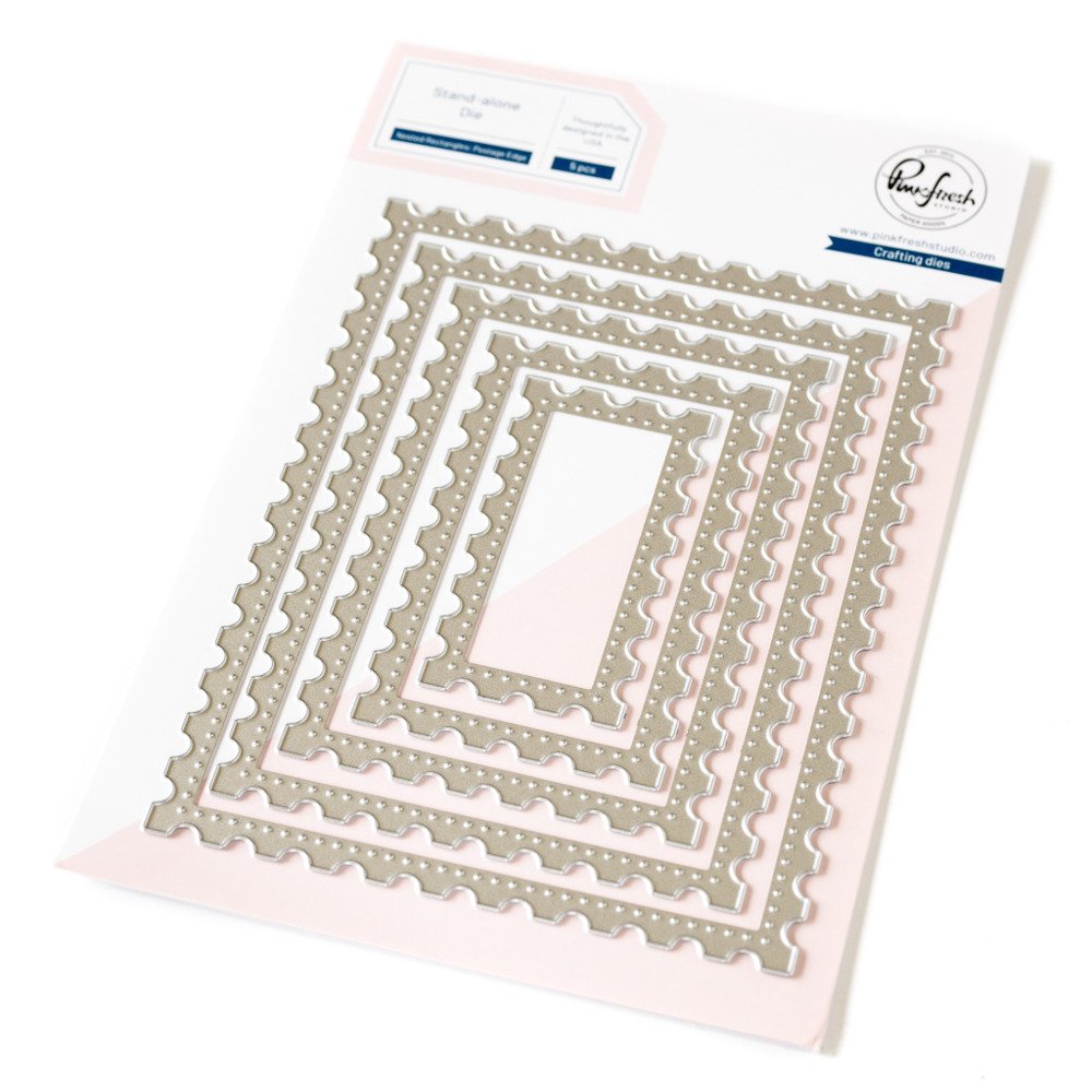 Pinkfresh - Nested Rectangles Postage Edge Die Set