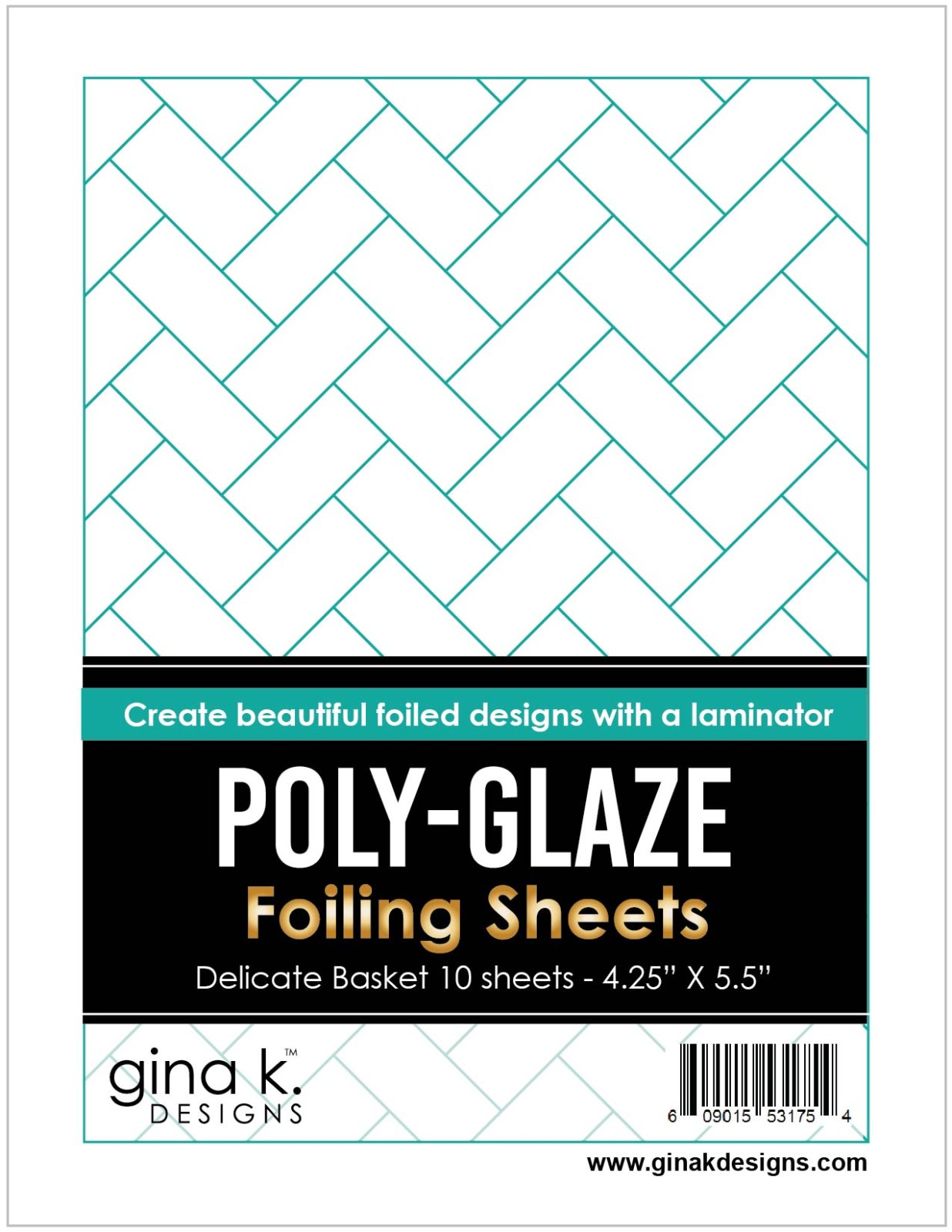 Gina K. - Poly-Glaze Foiling Sheets - Delicate Basket