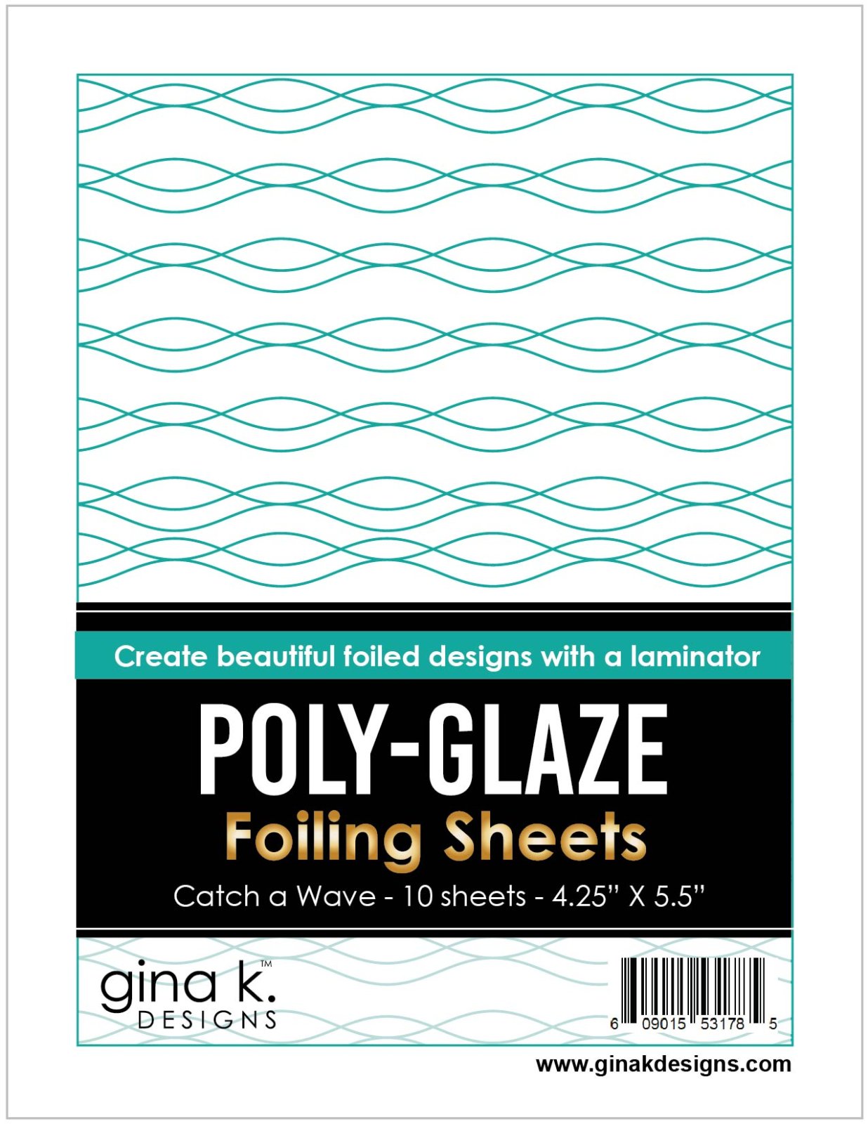 Gina K. - Poly-Glaze Foiling Sheets - Catch a Wave