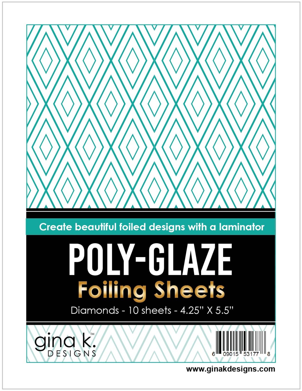 Gina K. - Poly-Glaze Foiling Sheets - Diamonds