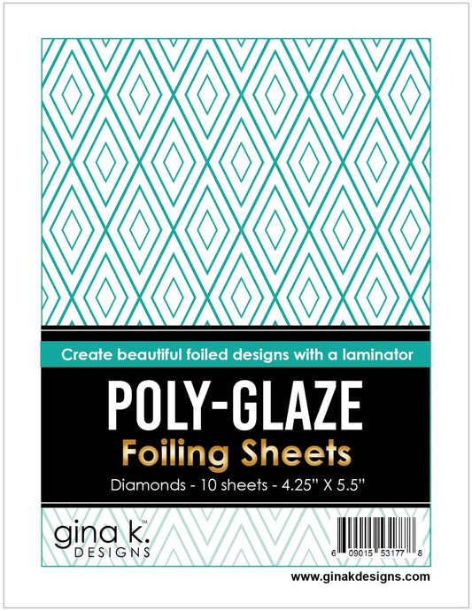 Gina K. - Poly-Glaze Foiling Sheets - Diamonds