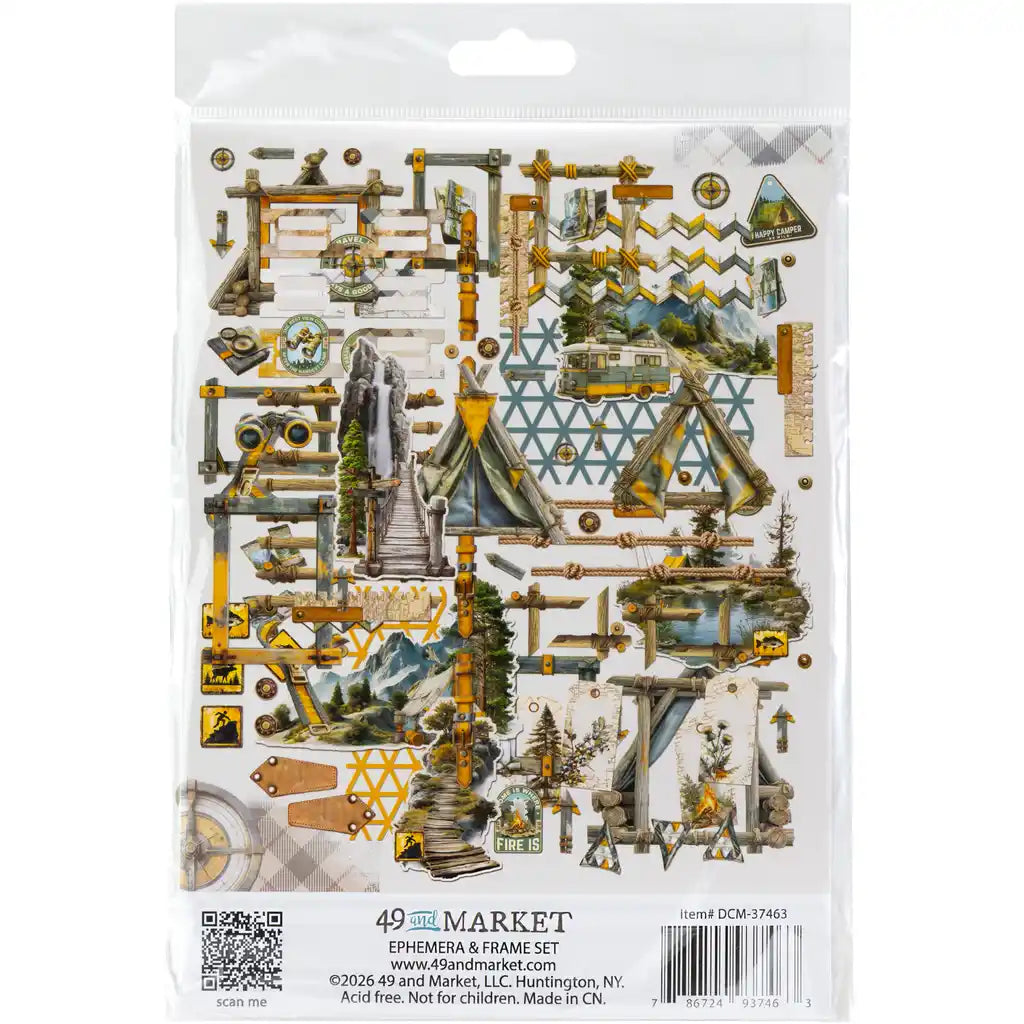 49 & Market - Campfire Memories - Ephemera & Frame Set