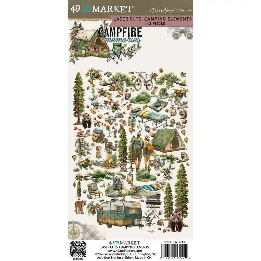49 & Market - Campfire Memories - Laser Cuts: Camping Elements