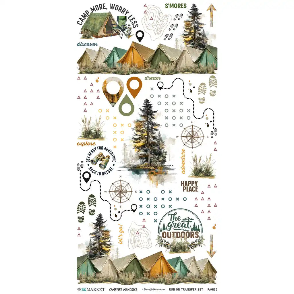 49 & Market - Campfire Memories - Blendable Rub-Ons