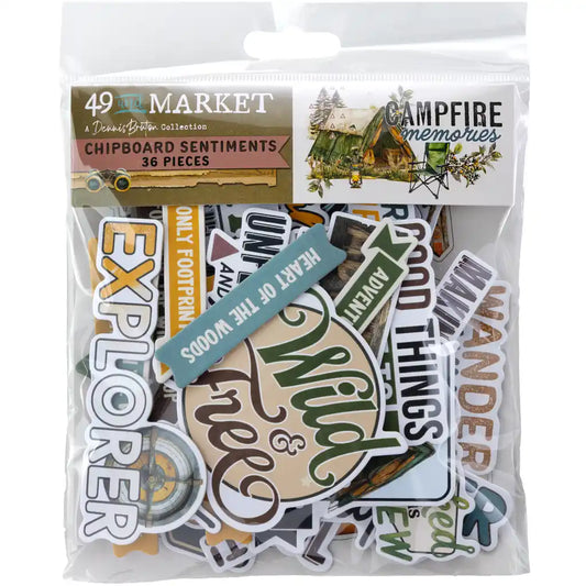 49 & Market - Campfire Memories - Chipboard Sentiments