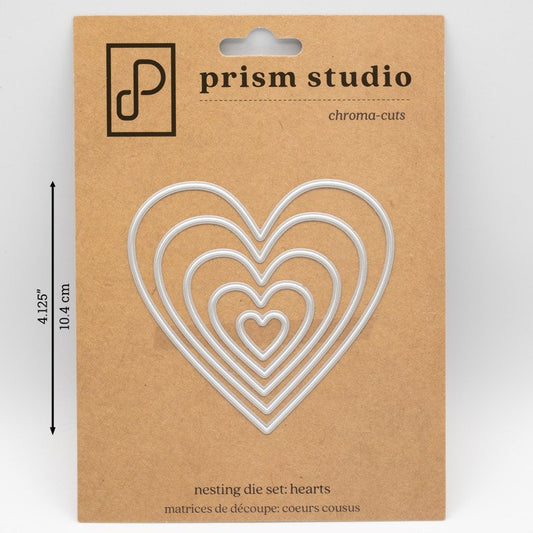 Prism Studio - Nesting Hearts Die Set