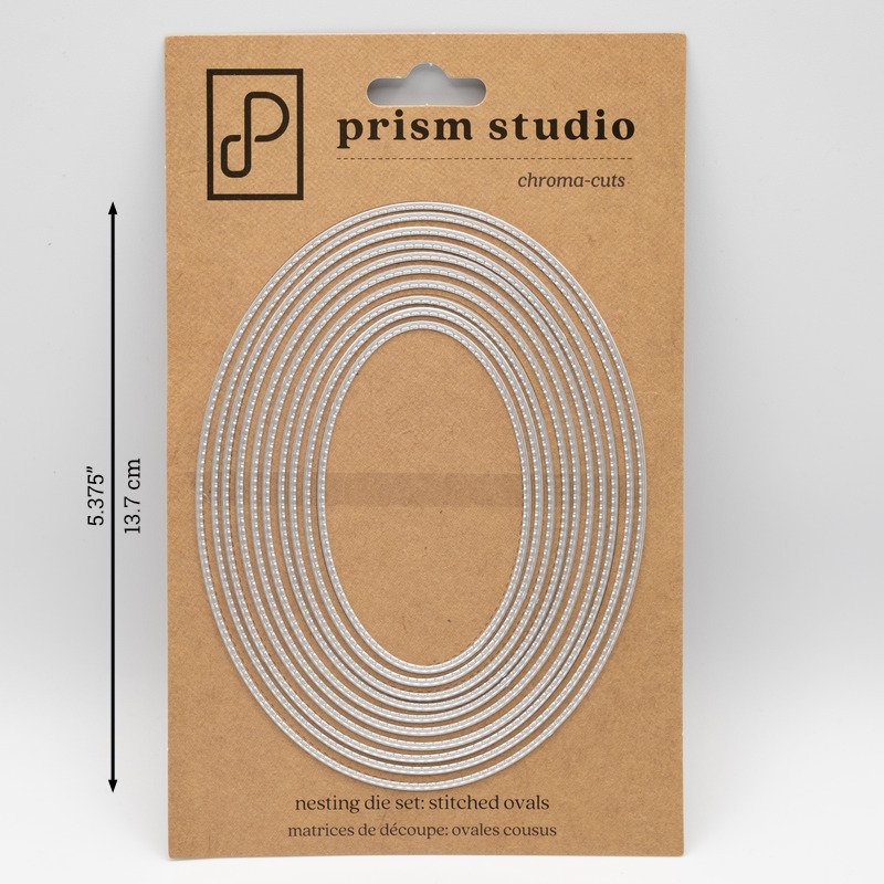 Prism Studio - Nesting Stitched Ovals Die Set 