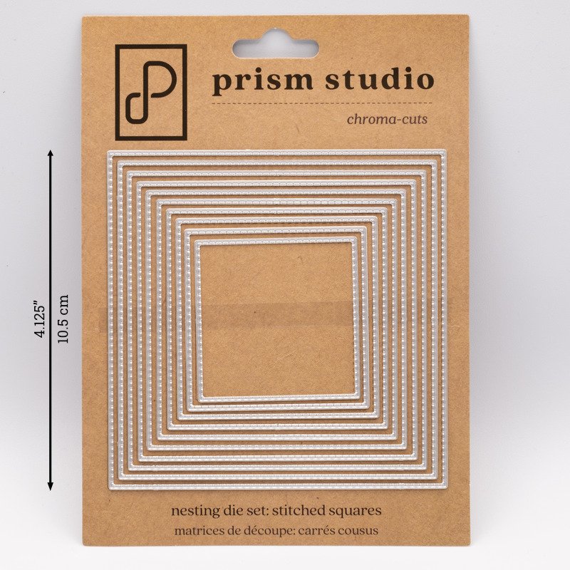 Prism Studio - Nesting Stitched Squares Die Set 